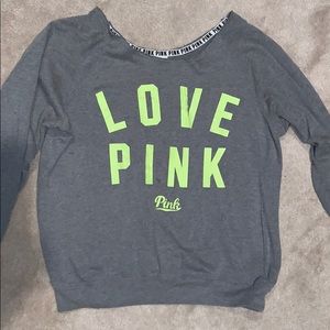 PINK Grey Long Sleeve